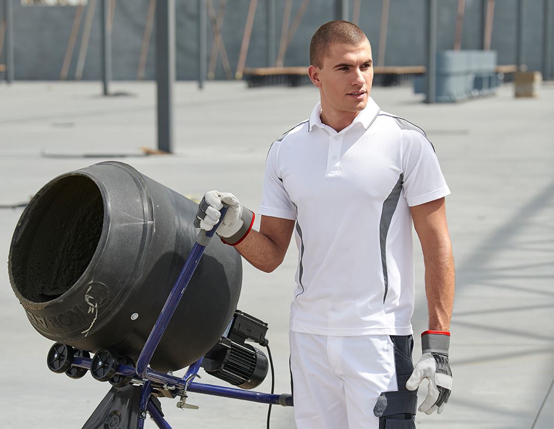 e.s. Funktions Polo-Shirt poly Silverfresh