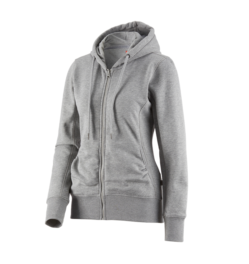 e.s. Hoody-Sweatjacke poly cotton, Damen