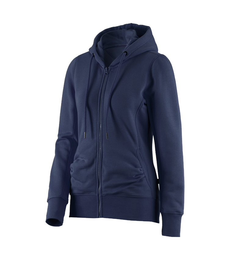 e.s. Hoody-Sweatjacke poly cotton, Damen