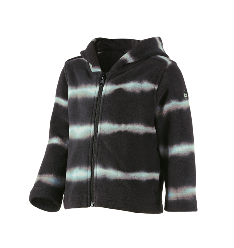 Kapuzenfleecejacke tie-dye e.s.motion ten, Kinder