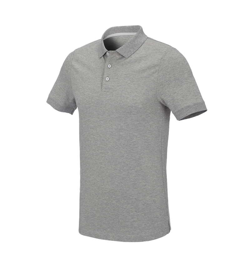 e.s. Piqué-Polo cotton stretch, slim fit