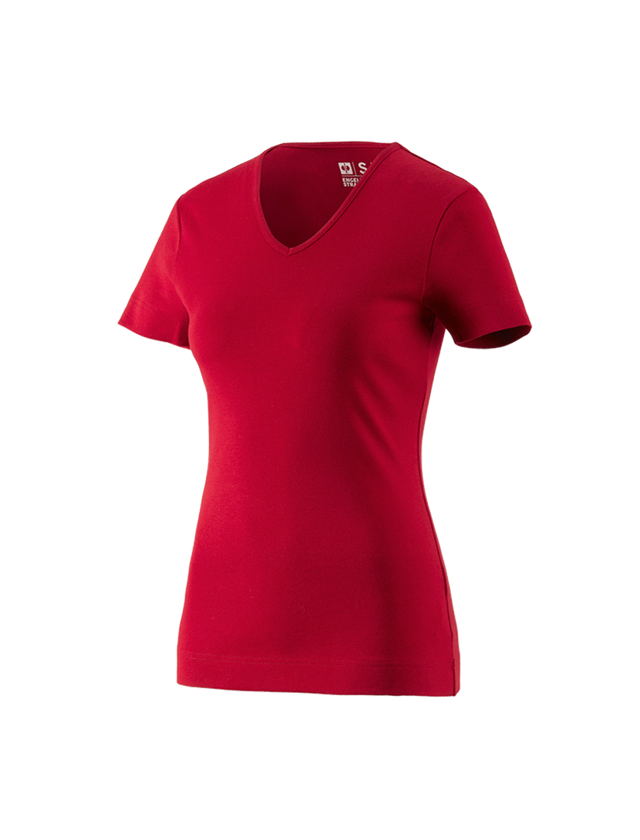 e.s. T-Shirt cotton V-Neck, Damen