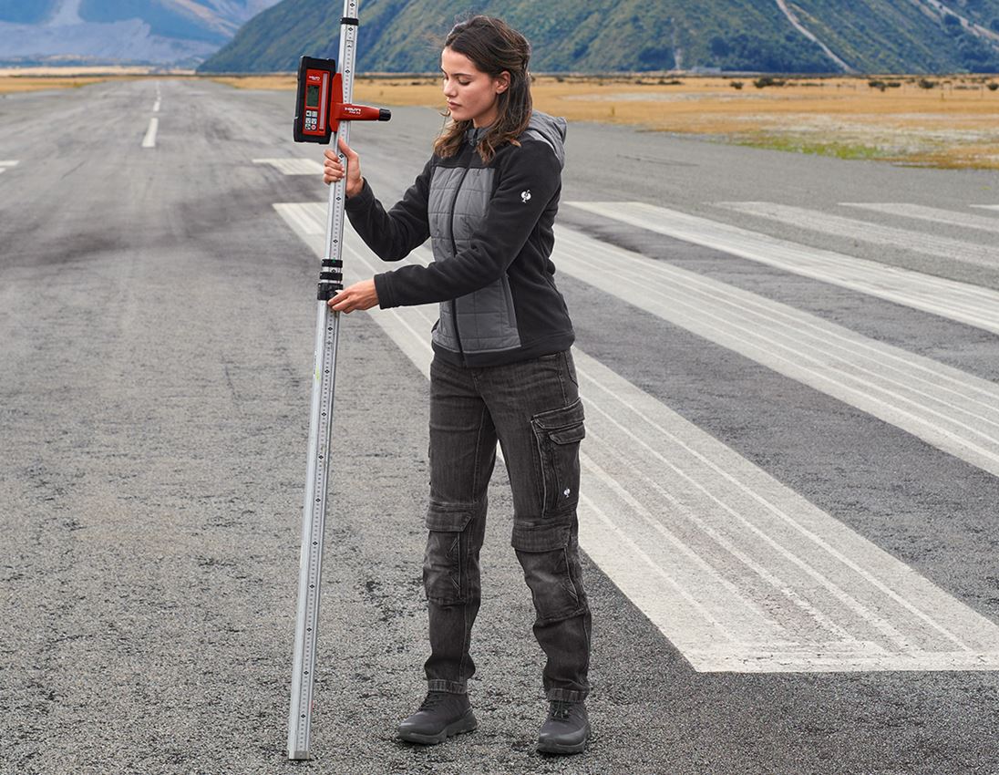 Hybrid Kapuzenfleecejacke e.s.concrete, Damen