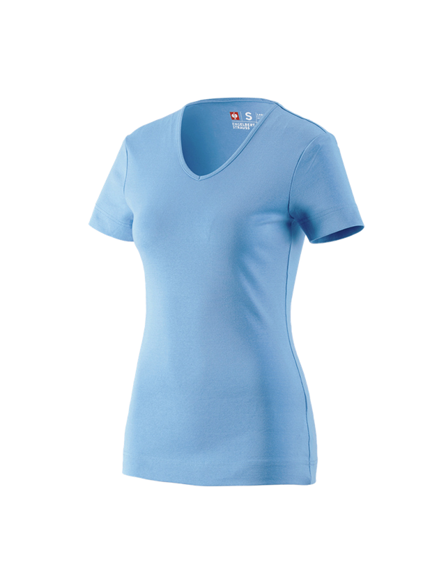 e.s. T-Shirt cotton V-Neck, Damen