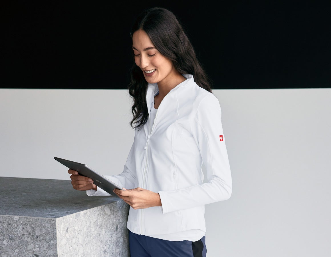 e.s. Funktions Sweatjacke solid, Damen