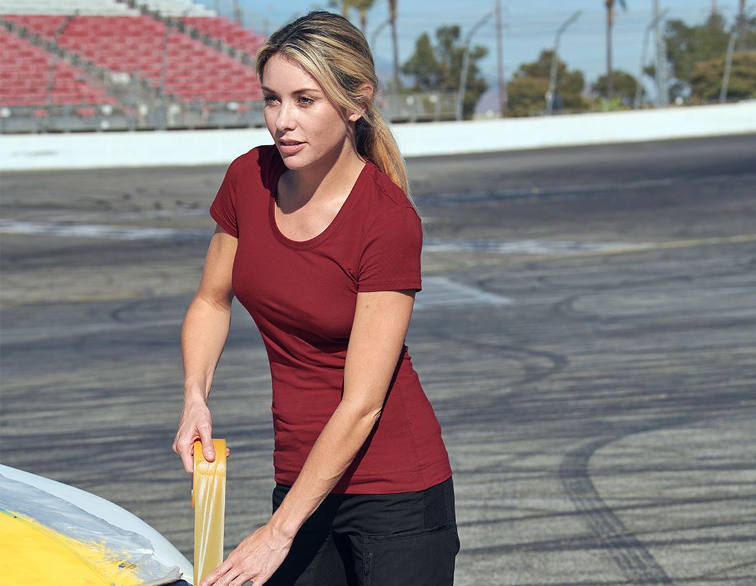 e.s. T-Shirt cotton stretch, Damen