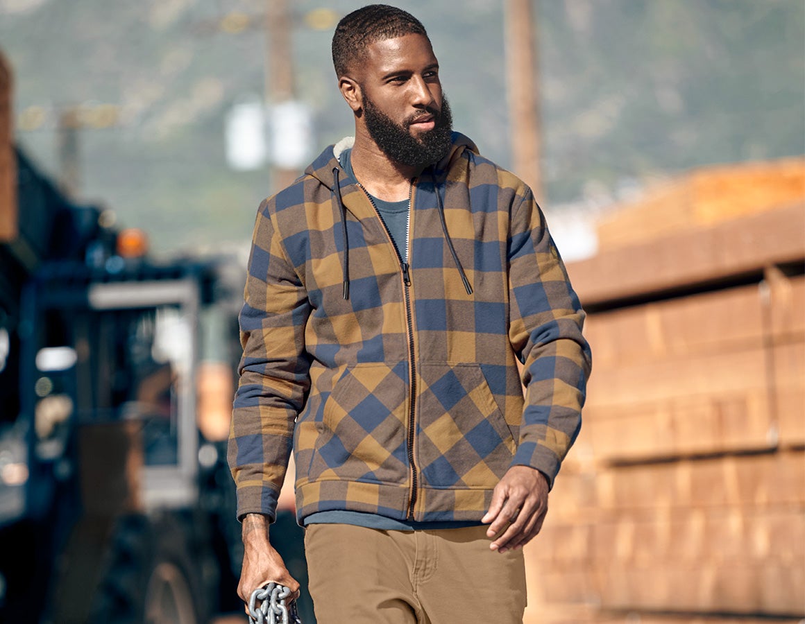 Karo-Kapuzenjacke e.s.iconic