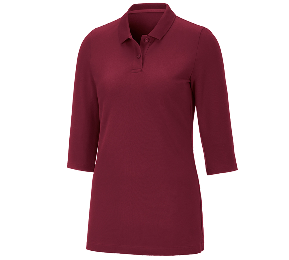 e.s. Piqué-Polo 3/4 Arm cotton stretch, Damen