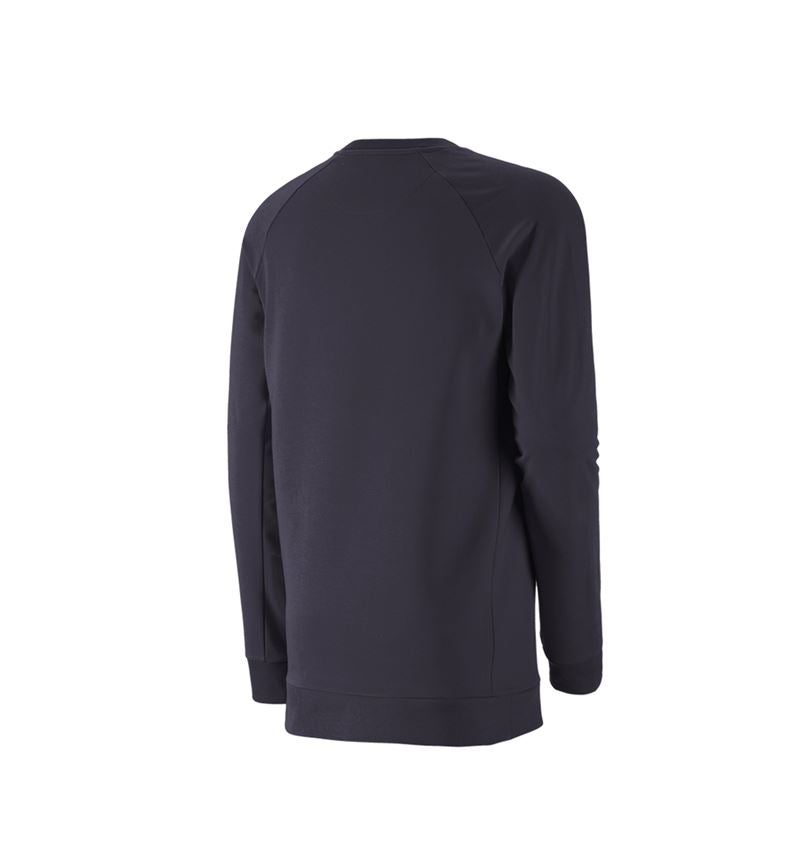 e.s. Sweatshirt cotton stretch, long fit