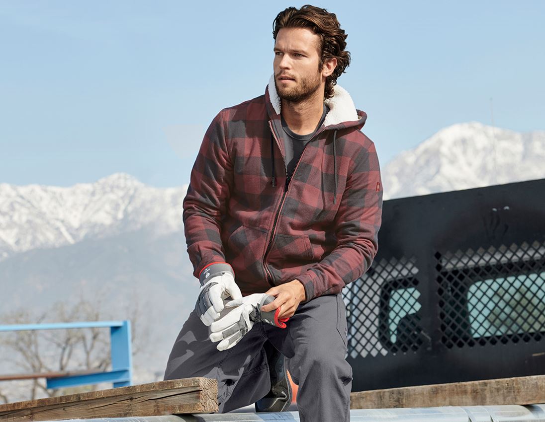 Karo-Kapuzenjacke e.s.iconic