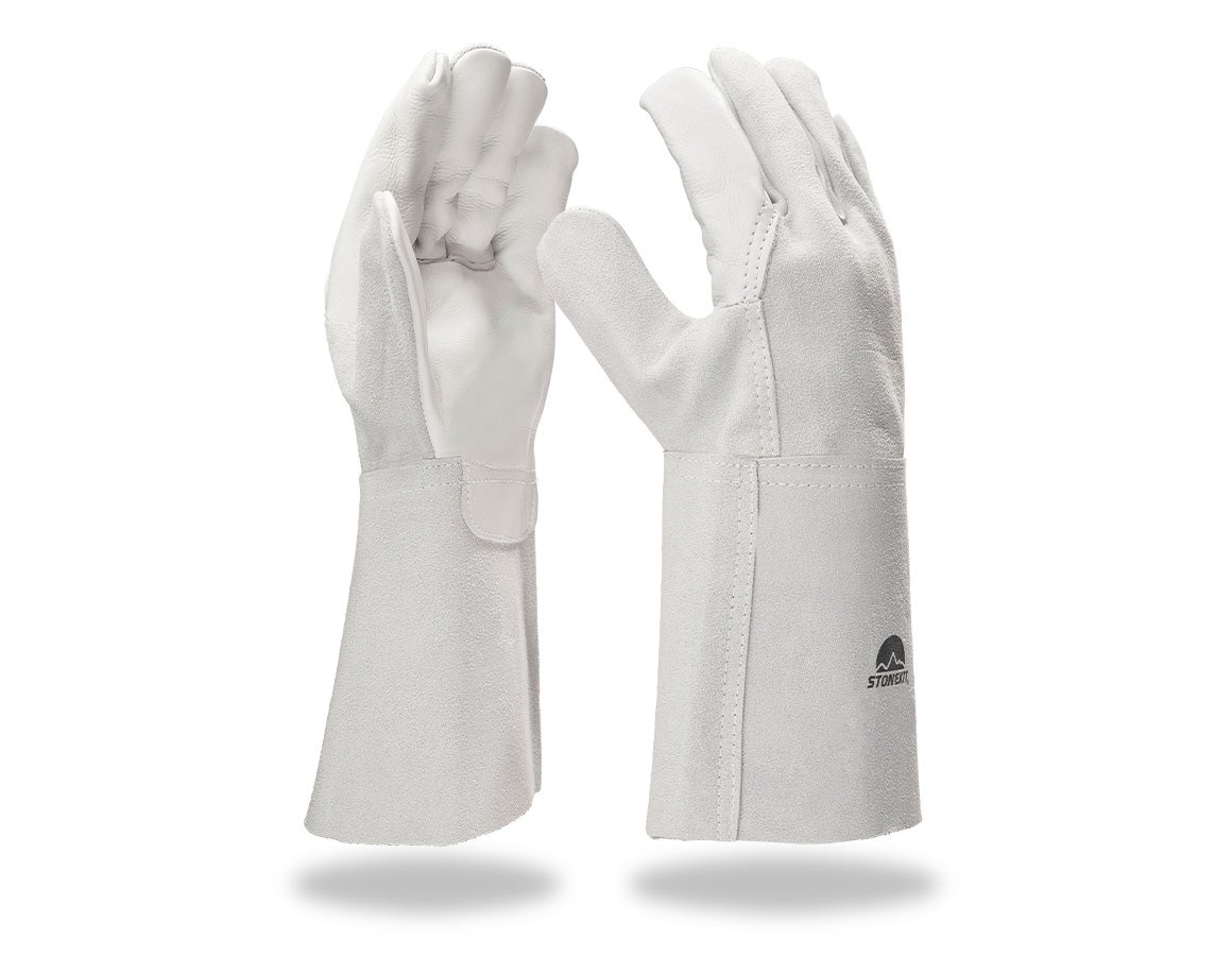 Leder-Schweißerhandschuhe, lang