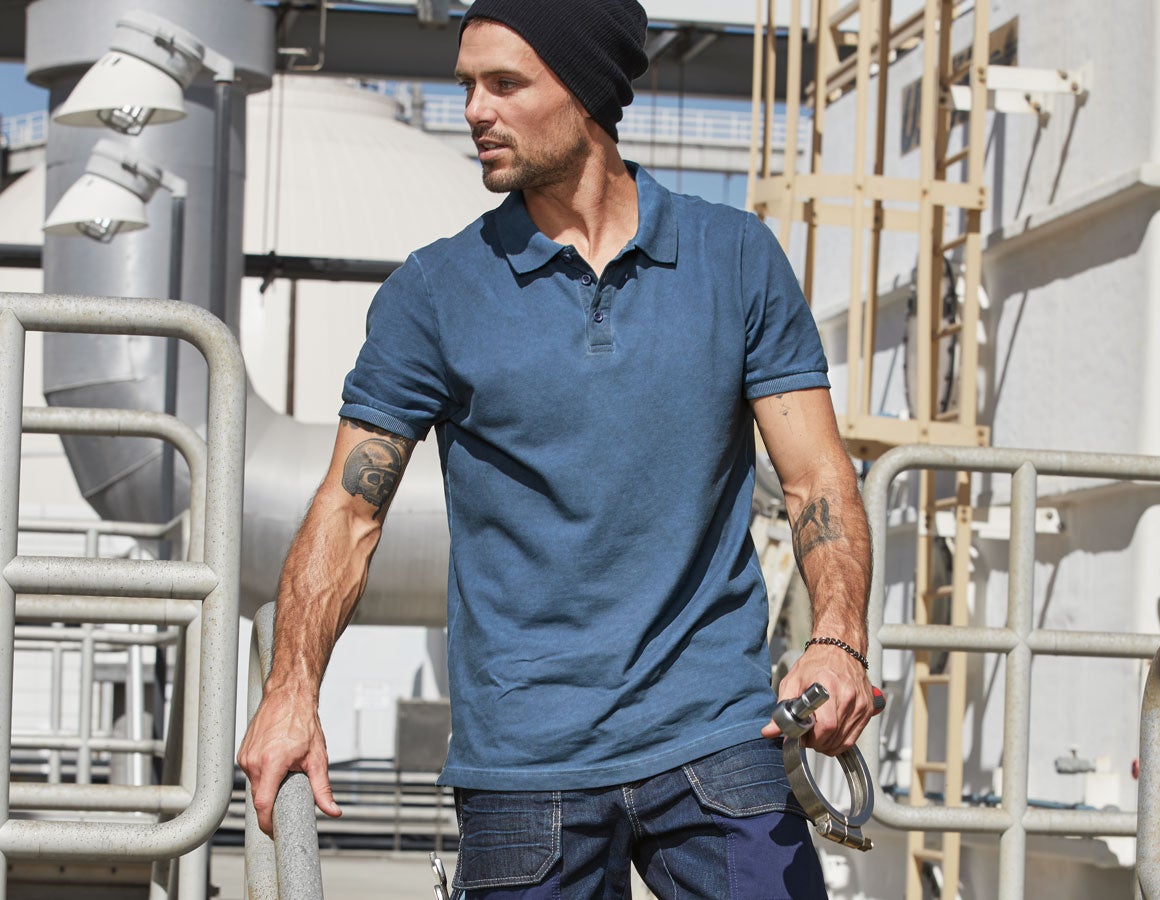 e.s. Polo-Shirt vintage cotton stretch