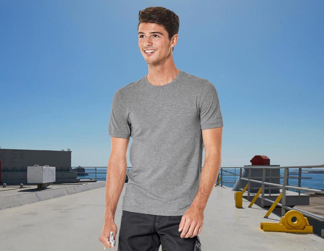 e.s. T-Shirt cotton stretch, slim fit