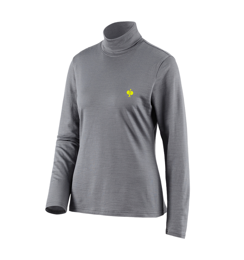 Rollkragenshirt Merino e.s.trail, Damen