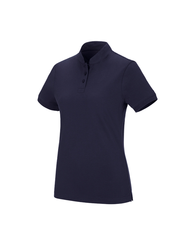 e.s. Polo-Shirt cotton Mandarin, Damen