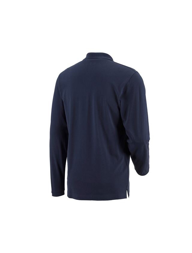 e.s. Longsleeve-Polo cotton Pocket