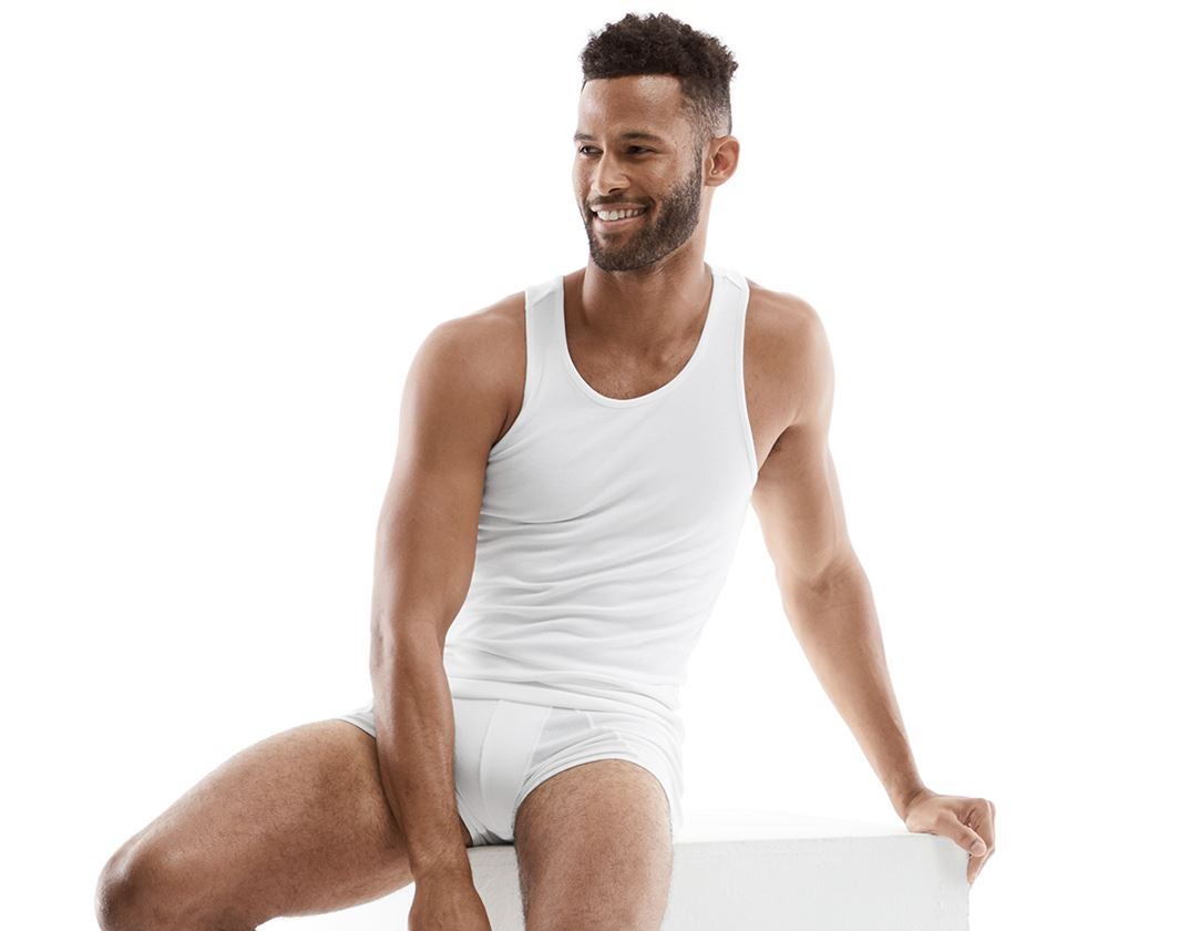 e.s. cotton rib Tank-Shirt
