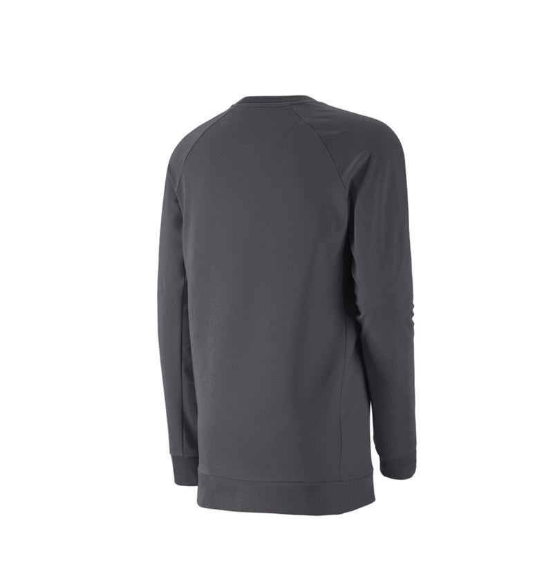 e.s. Sweatshirt cotton stretch, long fit