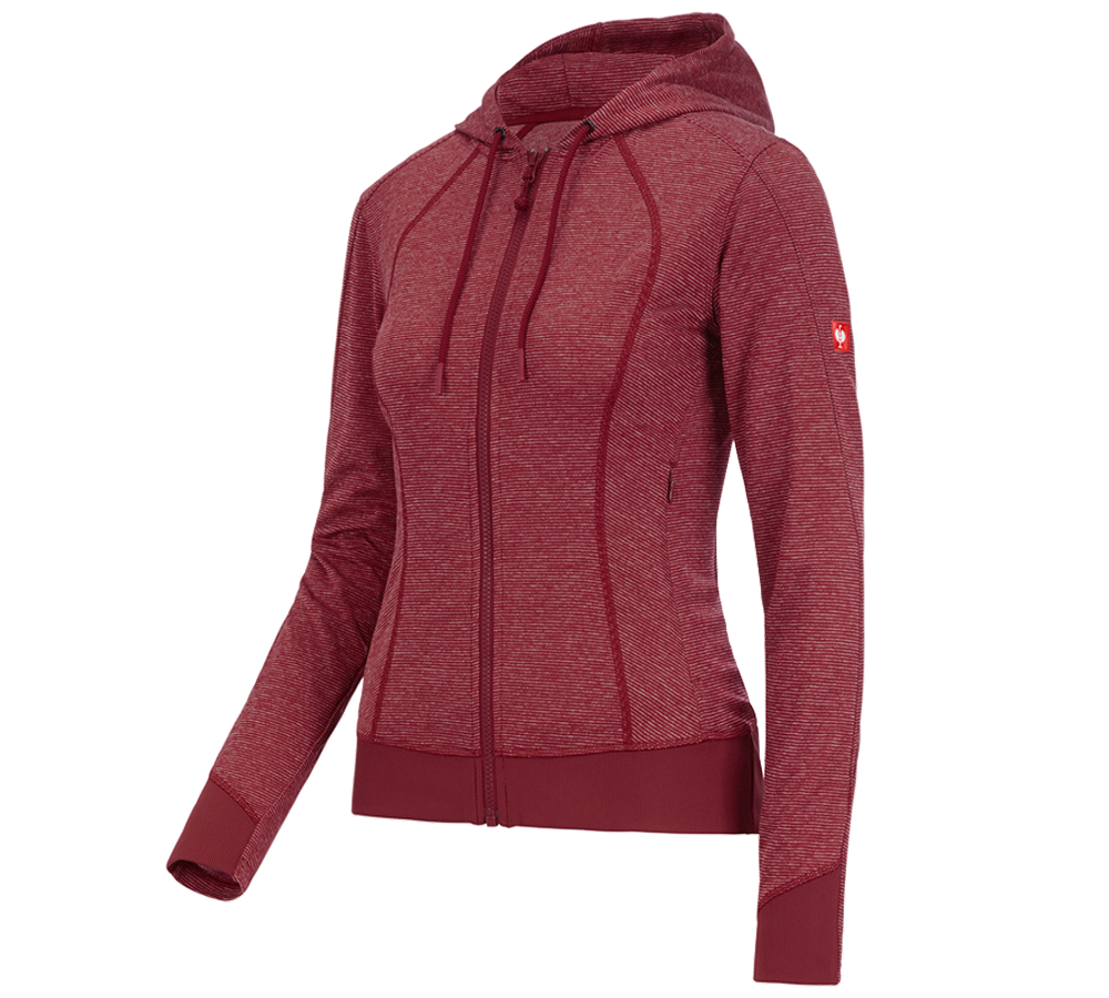 e.s. Funktions Kapuzenjacke stripe, Damen
