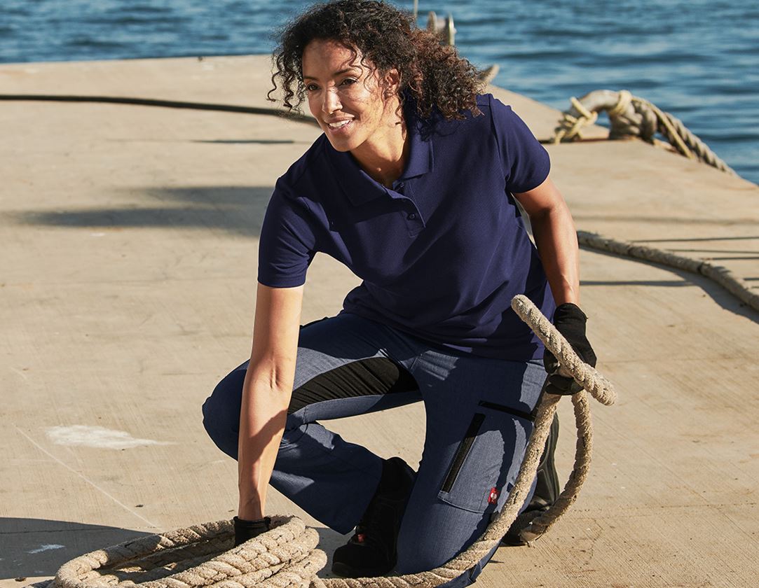 e.s. Funktions Polo-Shirt poly cotton, Damen