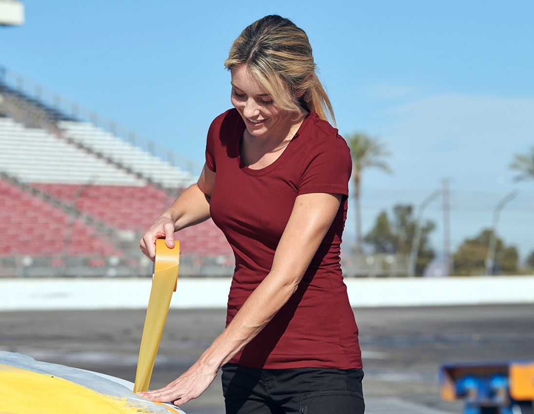 e.s. T-Shirt cotton stretch, Damen