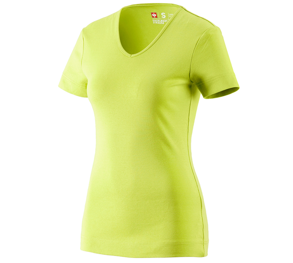 e.s. T-Shirt cotton V-Neck, Damen