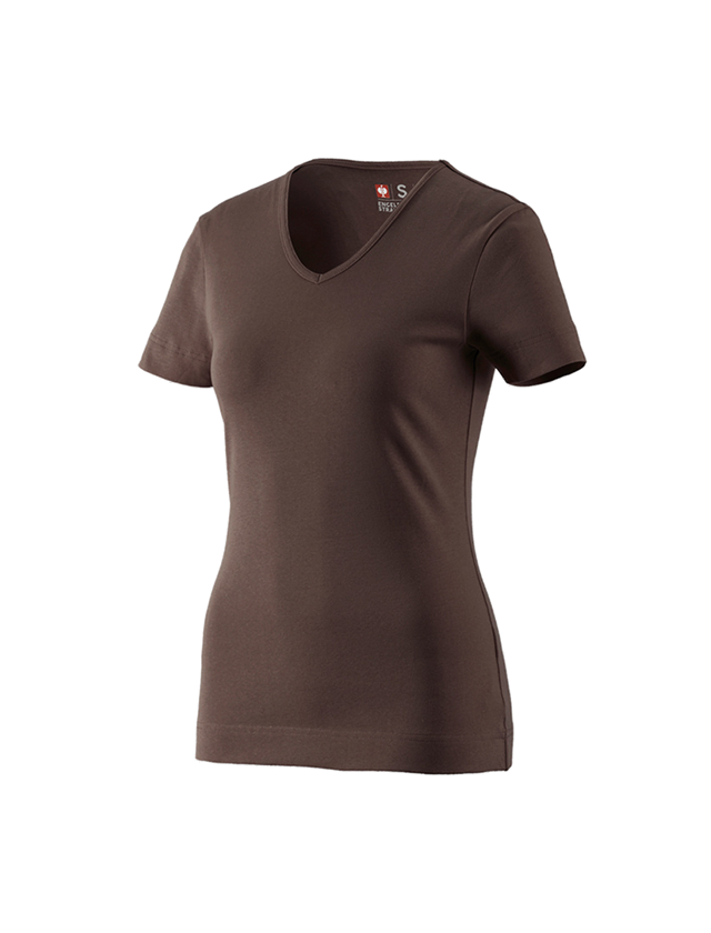 e.s. T-Shirt cotton V-Neck, Damen