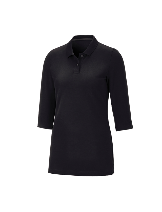 e.s. Piqué-Polo 3/4 Arm cotton stretch, Damen