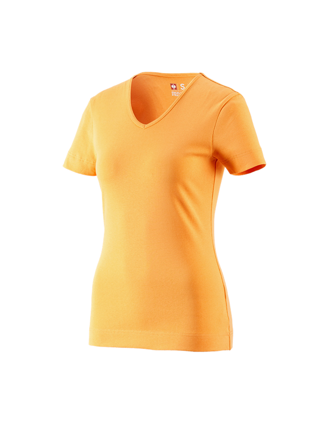 e.s. T-Shirt cotton V-Neck, Damen