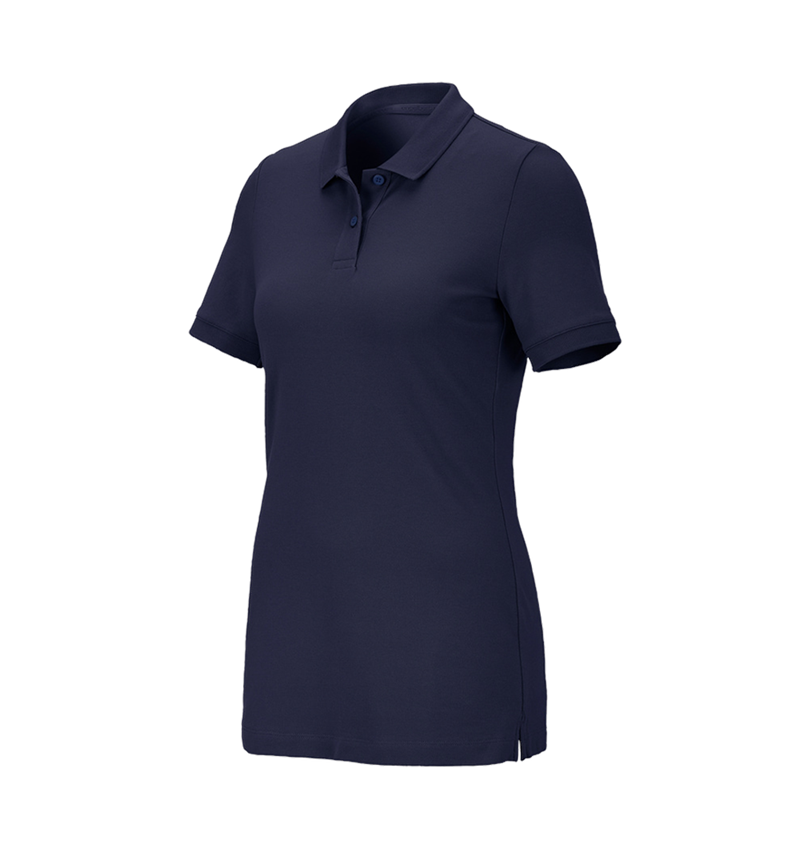 e.s. Piqué-Polo cotton stretch, Damen