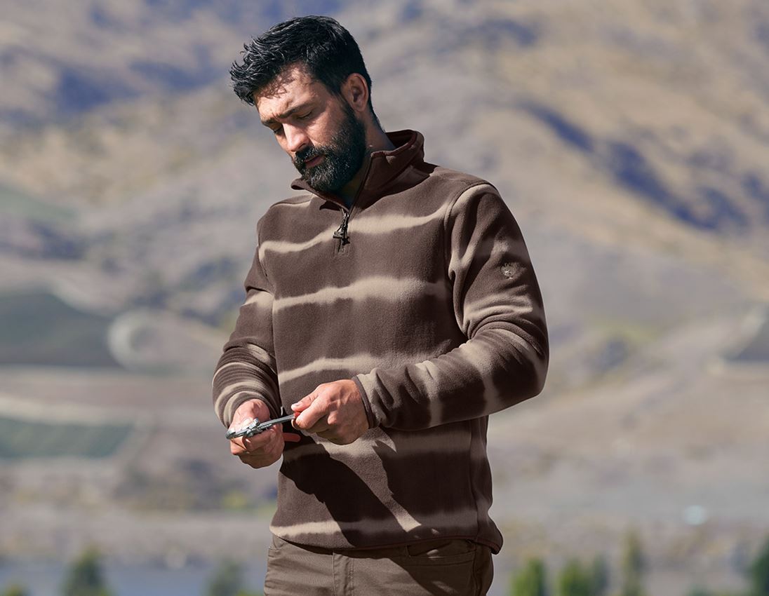 Fleece Troyer tie-dye e.s.motion ten