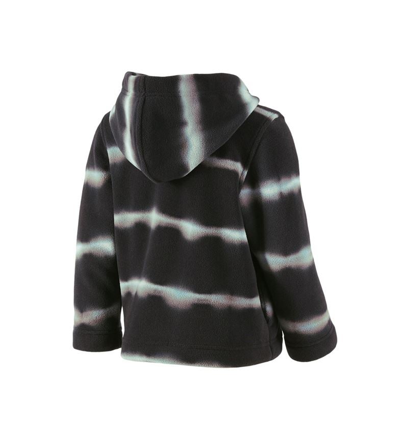 Kapuzenfleecejacke tie-dye e.s.motion ten, Kinder