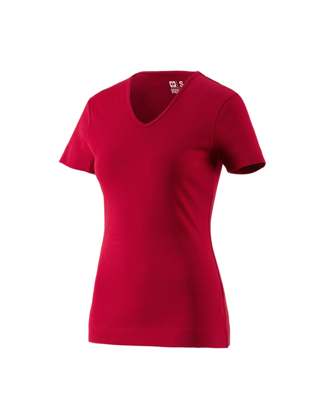 e.s. T-Shirt cotton V-Neck, Damen
