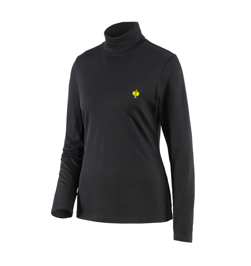 Rollkragenshirt Merino e.s.trail, Damen