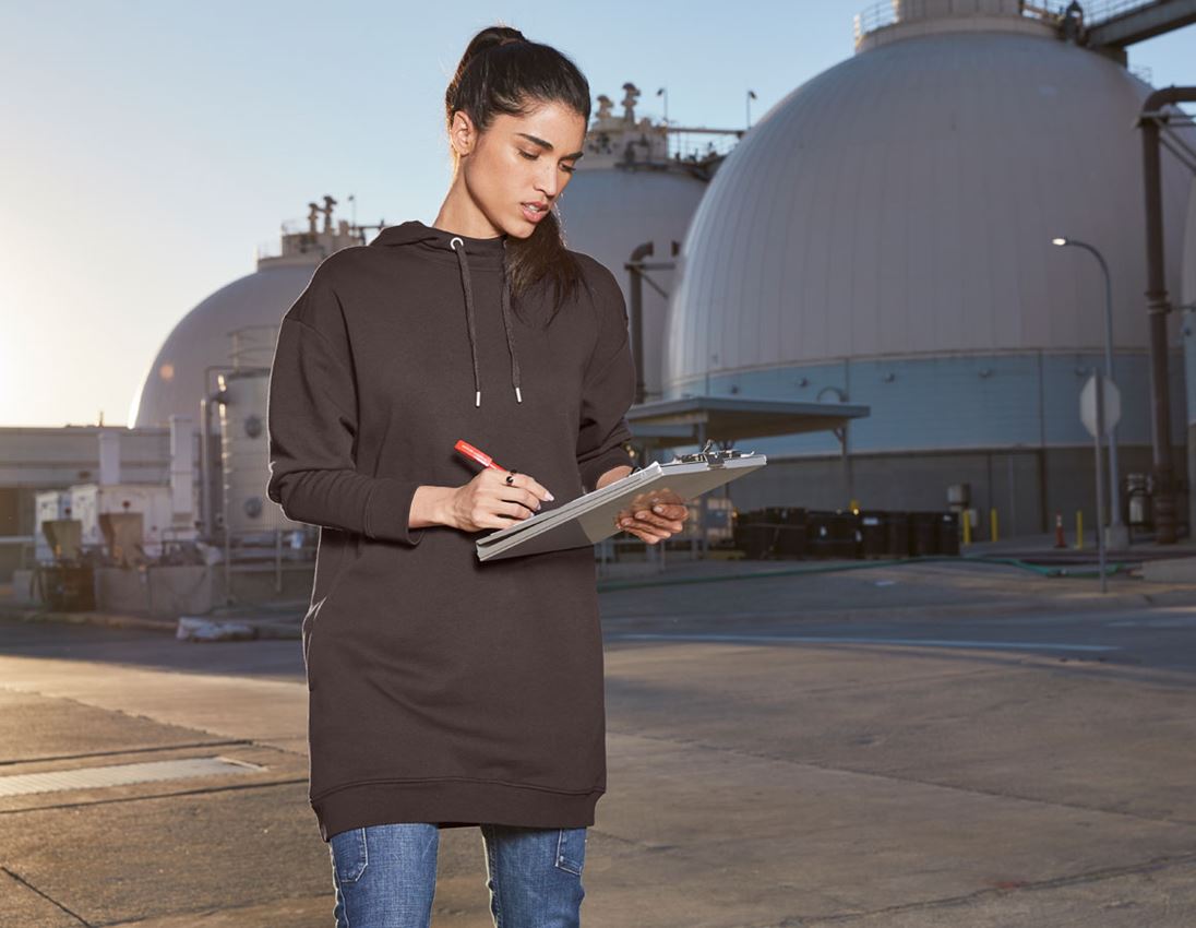 e.s. Oversize Hoody-Sweatshirt poly cotton, Damen