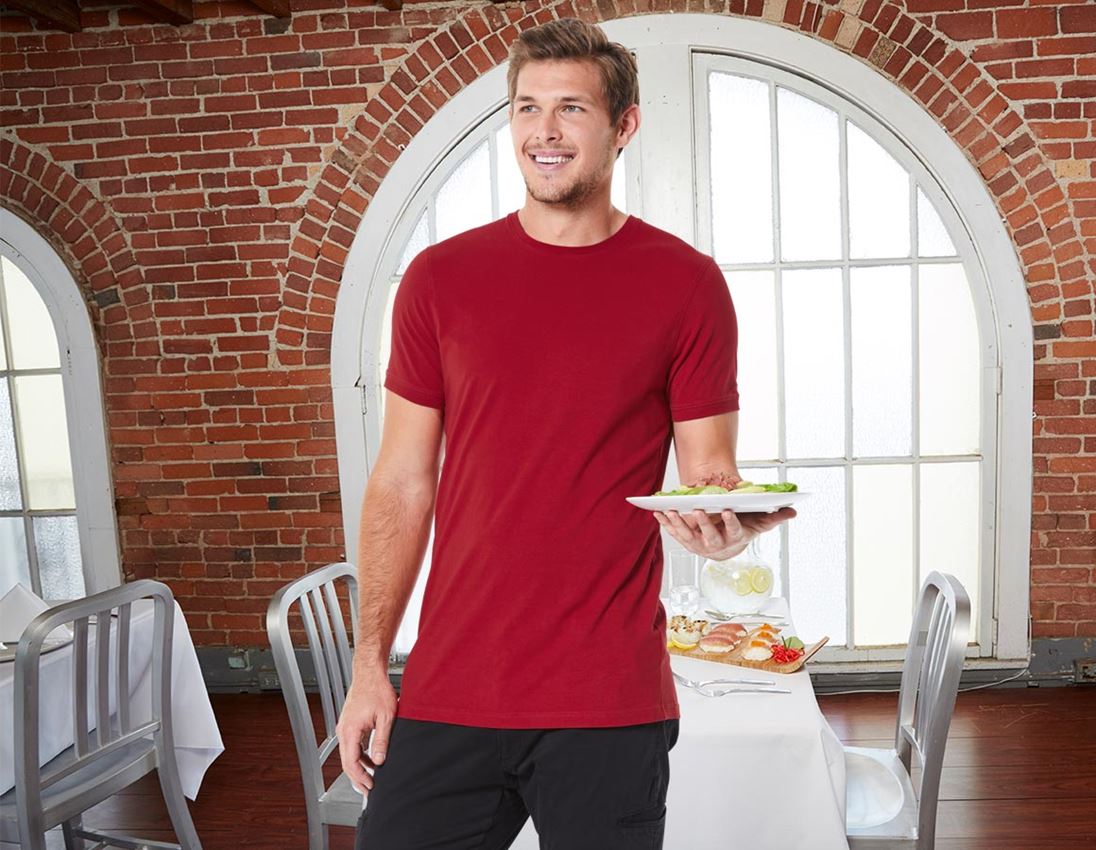 e.s. T-Shirt cotton stretch, long fit