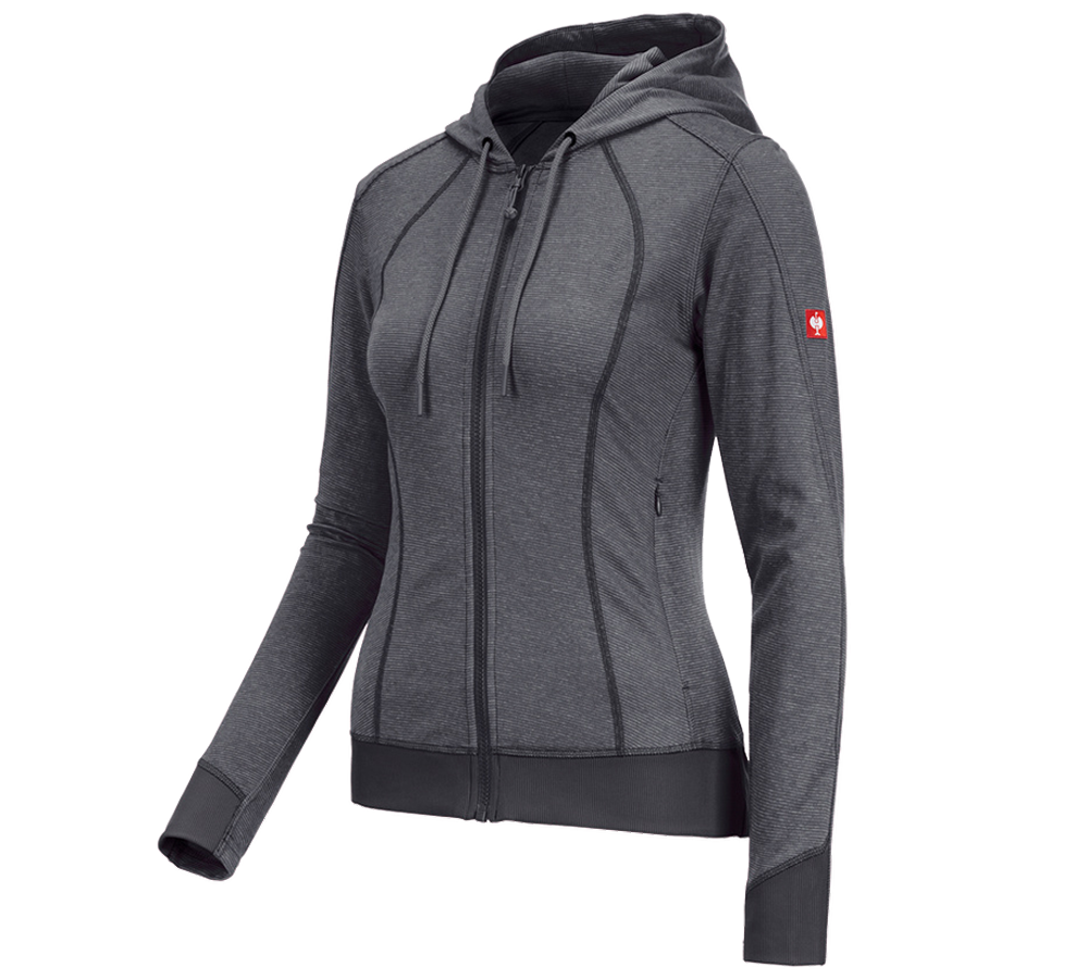 e.s. Funktions Kapuzenjacke stripe, Damen