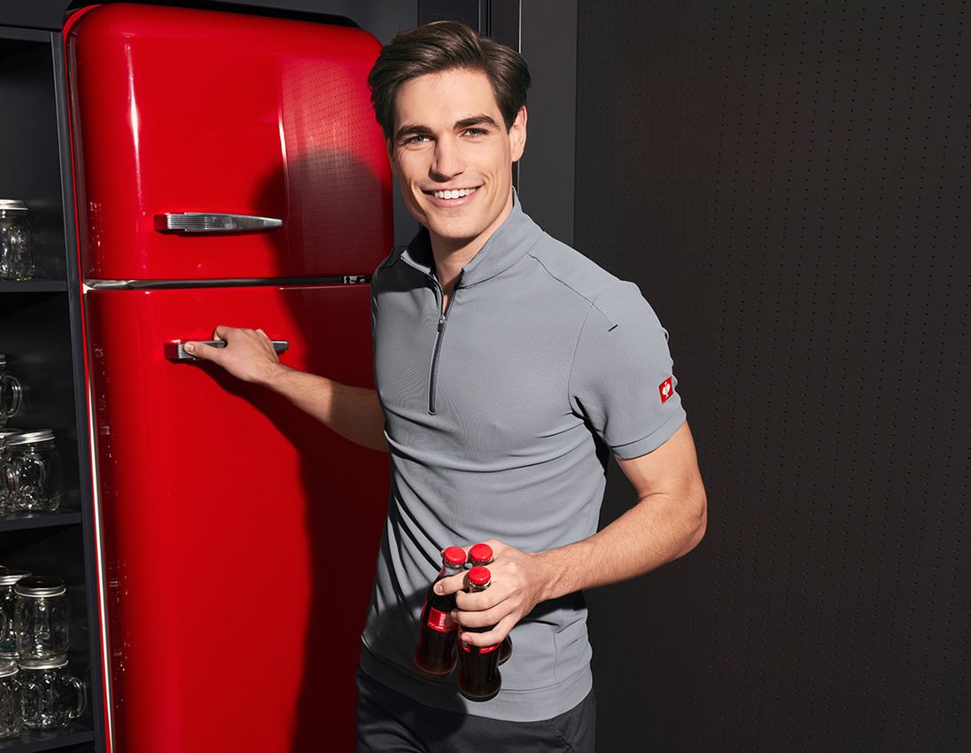 e.s. Funktions ZIP-T-Shirt UV