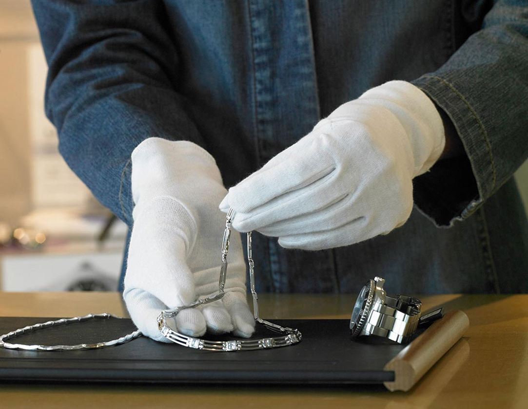 Trikot-Handschuhe, weiß, 12er Pack