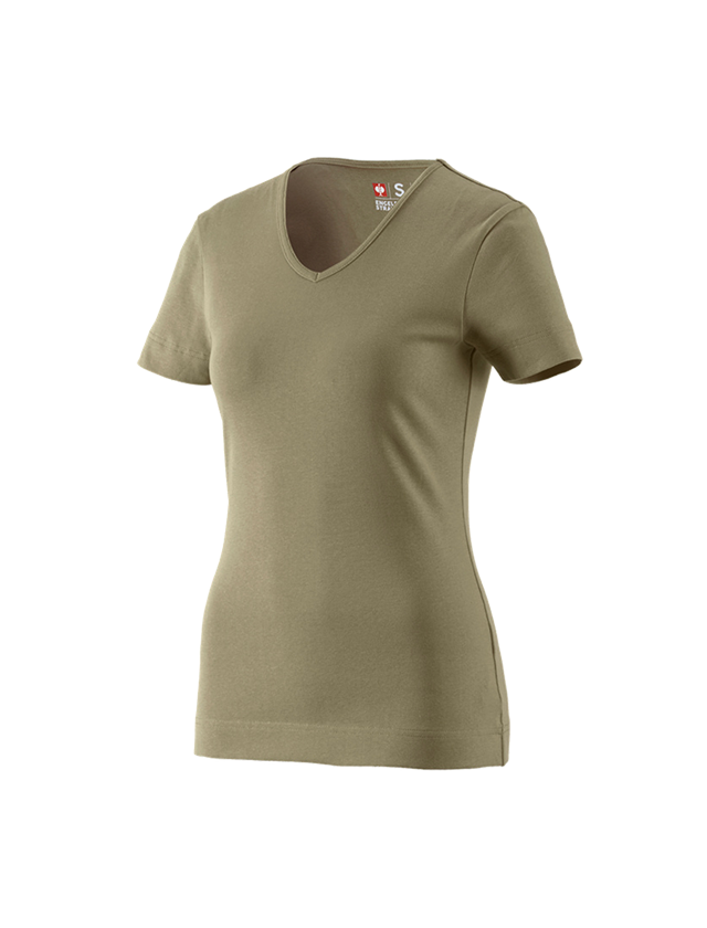 e.s. T-Shirt cotton V-Neck, Damen