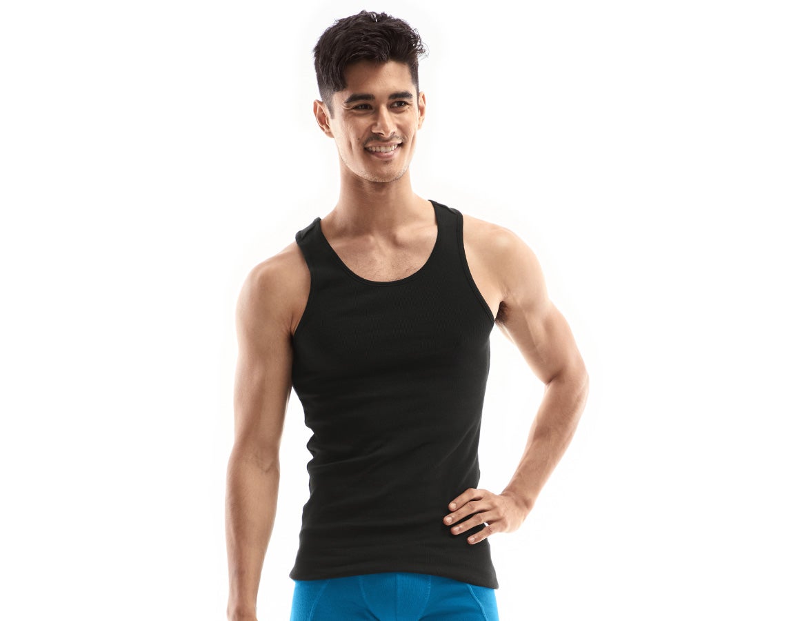 e.s. cotton rib Tank-Shirt