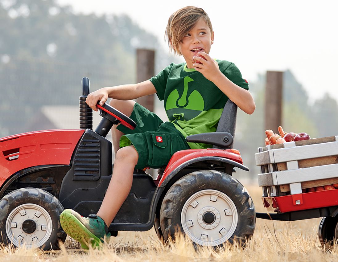 e.s. Piqué-Shirt colourblock, Kinder