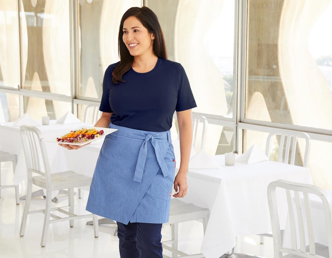 e.s. T-Shirt cotton stretch, Damen, plus fit