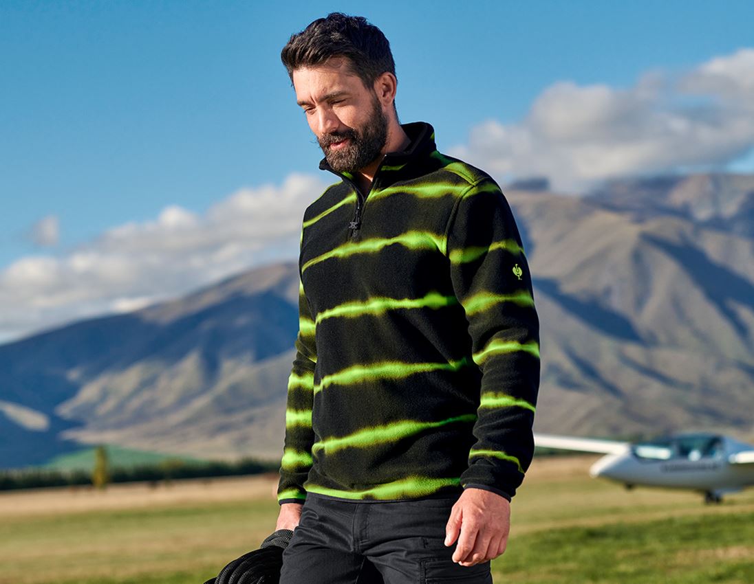 Fleece Troyer tie-dye e.s.motion ten