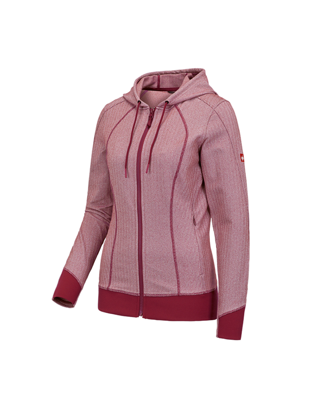 e.s. Funktions Kapuzenjacke herringbone, Damen