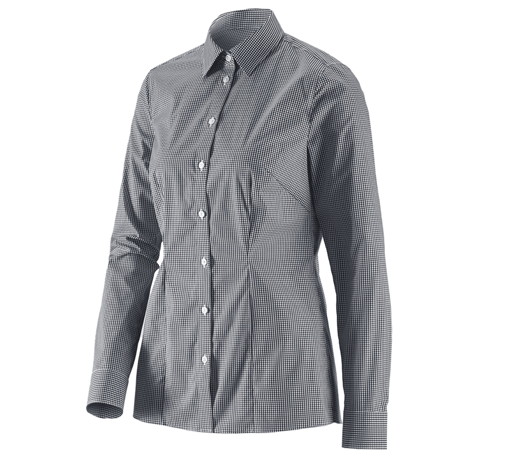 e.s. Business Bluse cotton stretch, Damen reg. fit