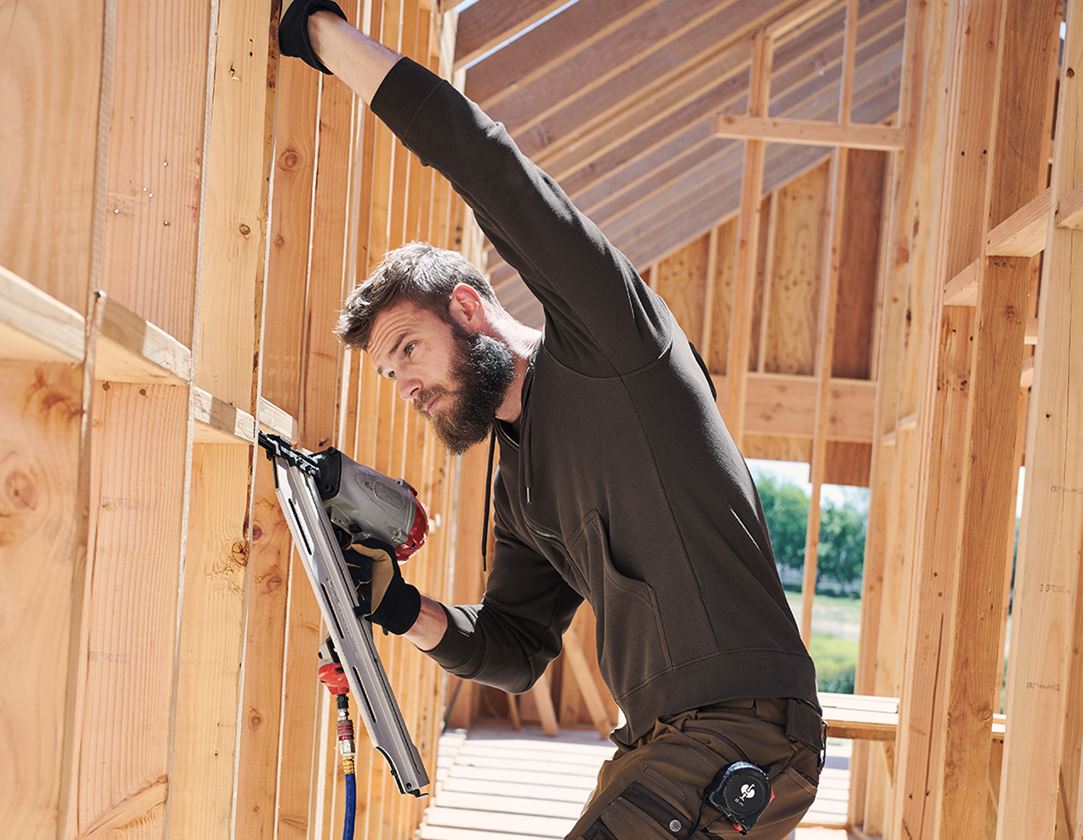 e.s. Hoody-Sweatjacke poly cotton