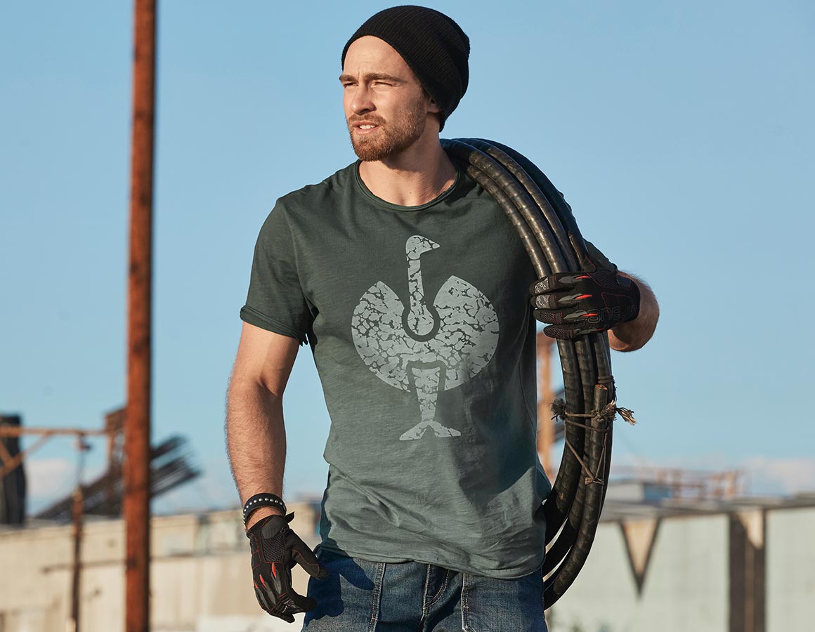 e.s. T-Shirt workwear ostrich