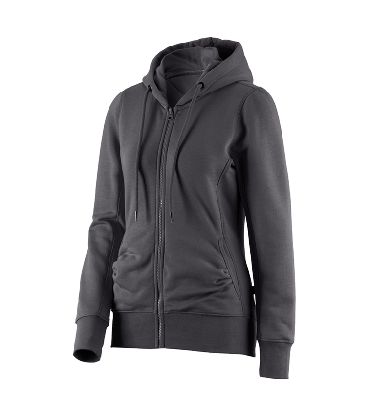 e.s. Hoody-Sweatjacke poly cotton, Damen