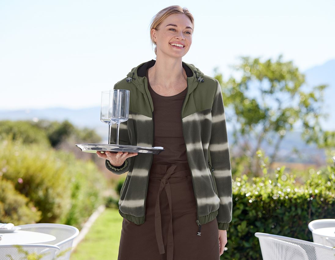 Hybrid Kapuzenfleecej. tie-dye e.s.motion ten,Da.